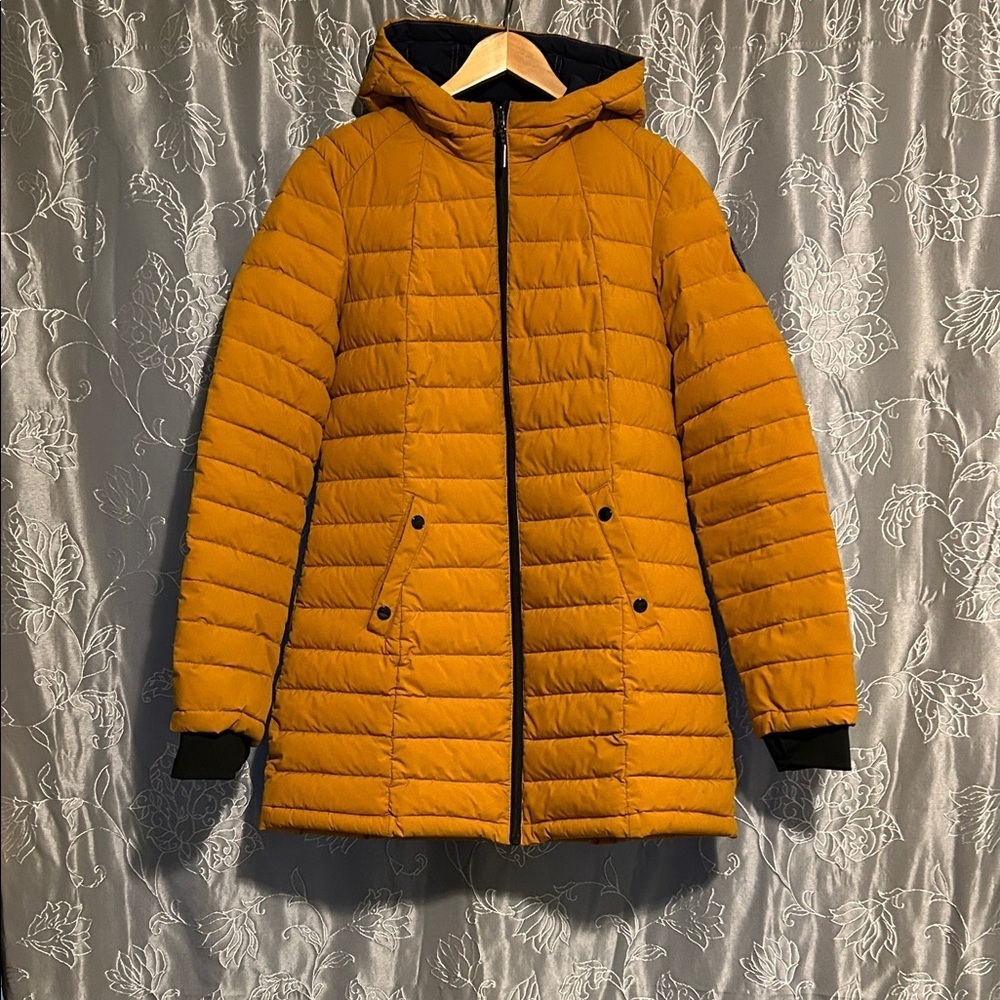 Women's Mustard and Navy   Quilted Jacket